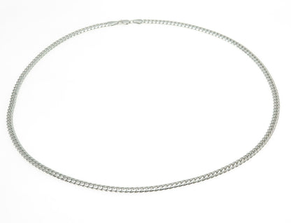 KARIZIA SPA KA 1772 925 Sterling Silver Italy Cuban Chain Necklace 24"