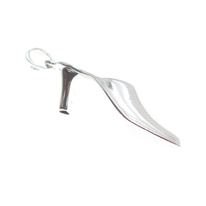 925 Sterling Silver Vintage Female Show 3D Charm Pendant