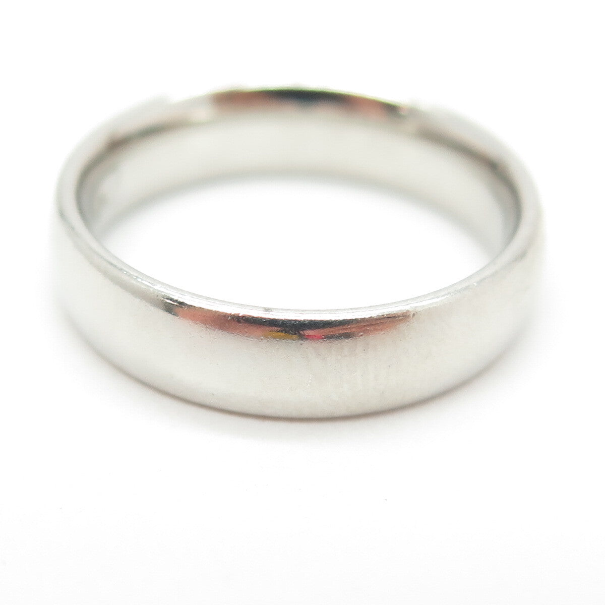 925 Sterling Silver Classic Wedding Band Ring Size 7.25