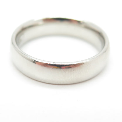 925 Sterling Silver Classic Wedding Band Ring Size 7.25