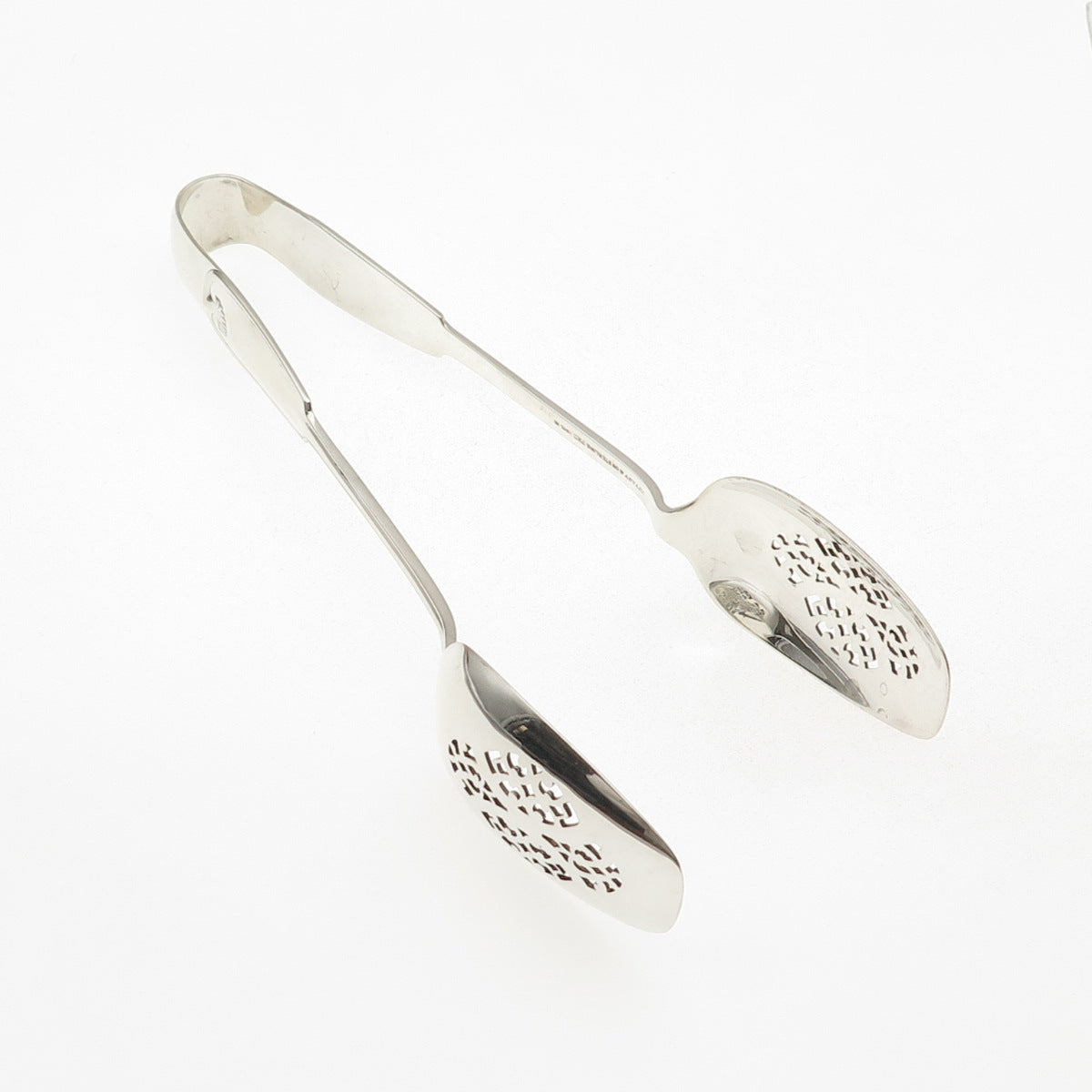 Tiffany & Co. 925 Sterling Silver Antique 1871 Palm Large Ice Serving Tongs