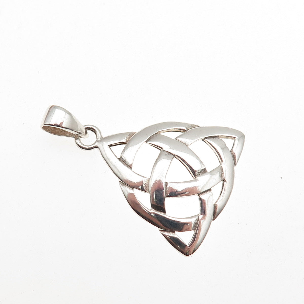 925 Sterling Silver Vintage Celtic Trinity Charm Pendant