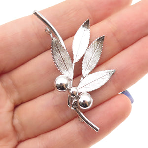 BOND BOYD 925 Sterling Silver Antique Art Deco Floral Pin Brooch