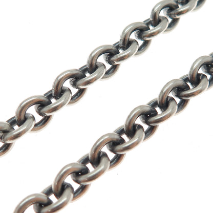 Theo Fennell 925 Sterling Silver Vintage London Bat Oxidized Chain Necklace 40"