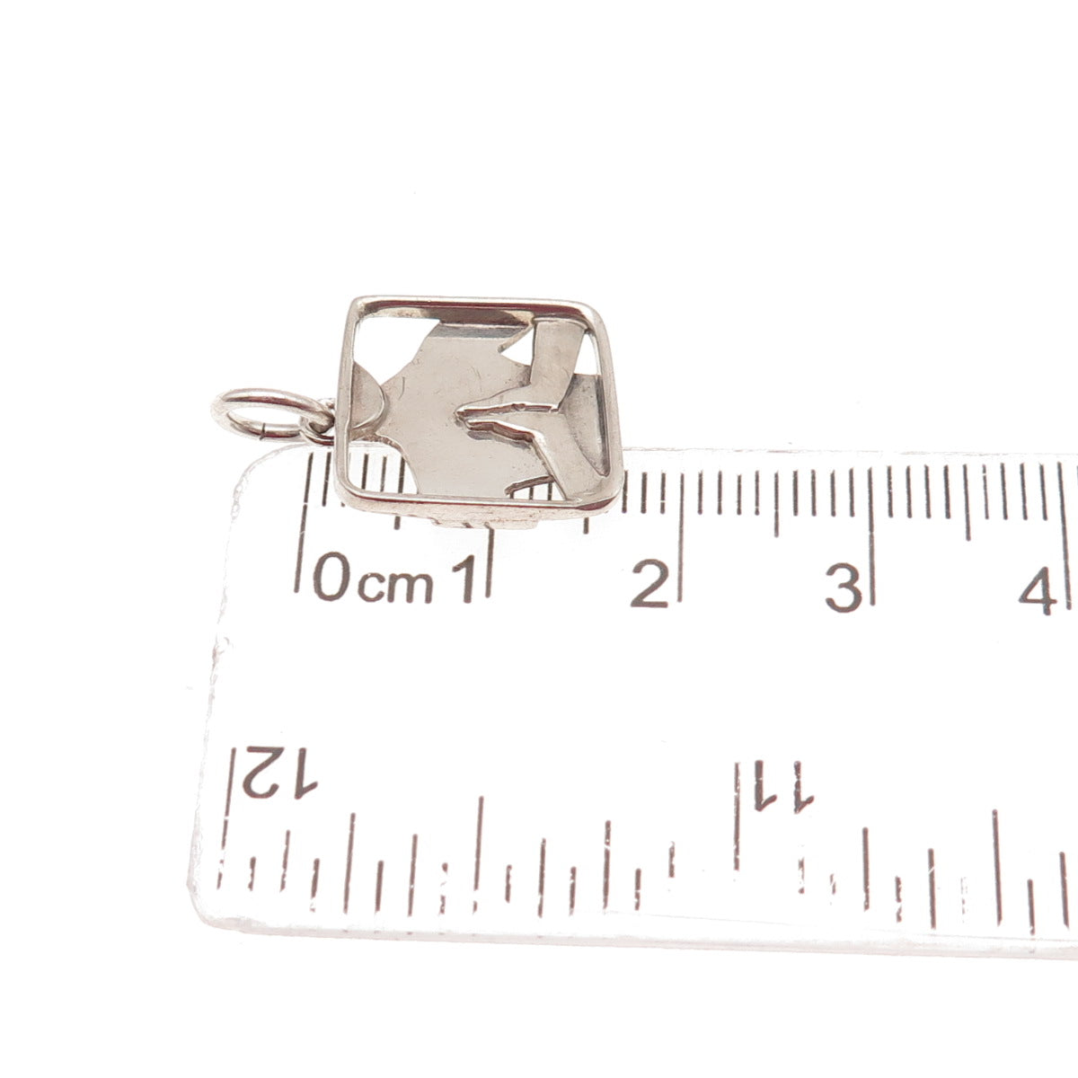 FAR FETCHED 925 Sterling Silver Vintage Prayer Hands Mini Charm Pendant