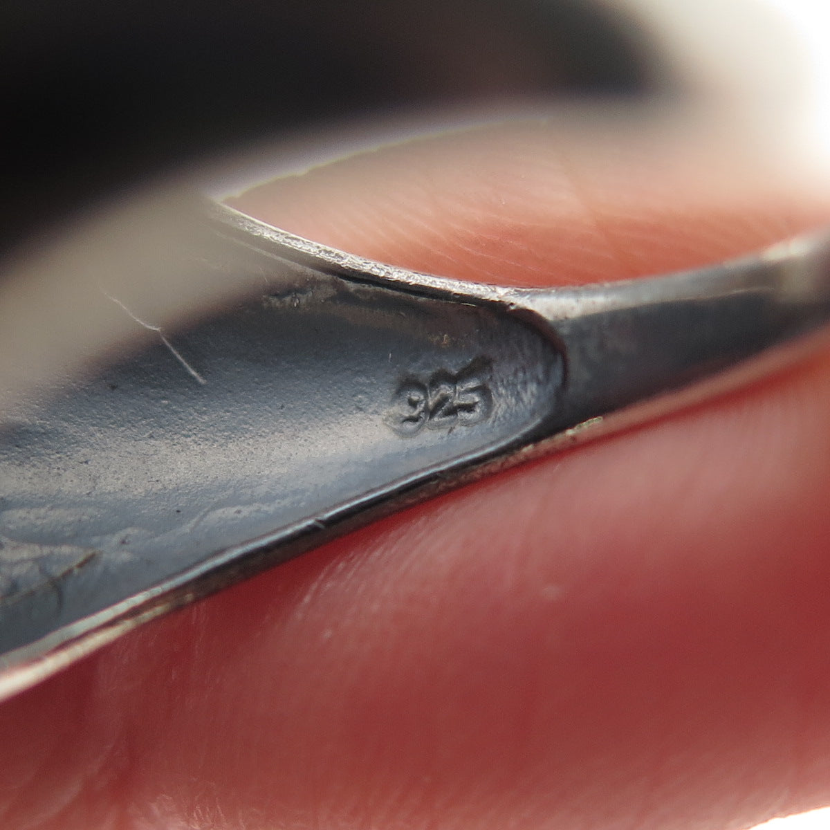 DEE BERKLE Sterling Silver Vintage Real Amethyst Oxidized Dotted Ring Size 7.25