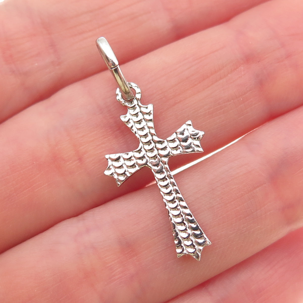 925 Sterling Silver Italy Cross Religious Charm Pendant