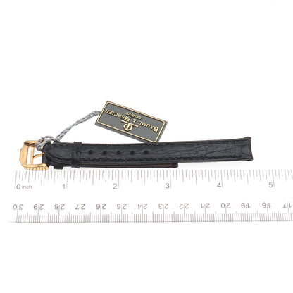Baume & Mercier 12mm Italy Black Genuine Leather Watch Classic Band Strap