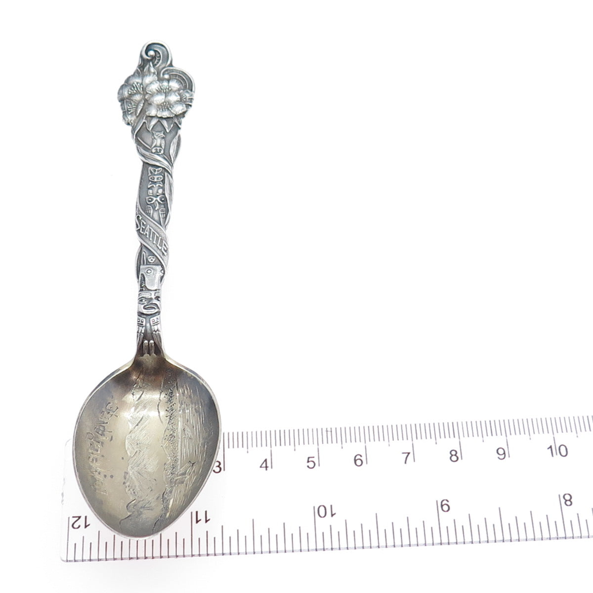 JOSEPH MAYER Sterling Vintage Olympic Range Seattle States & Cities Coffee Spoon