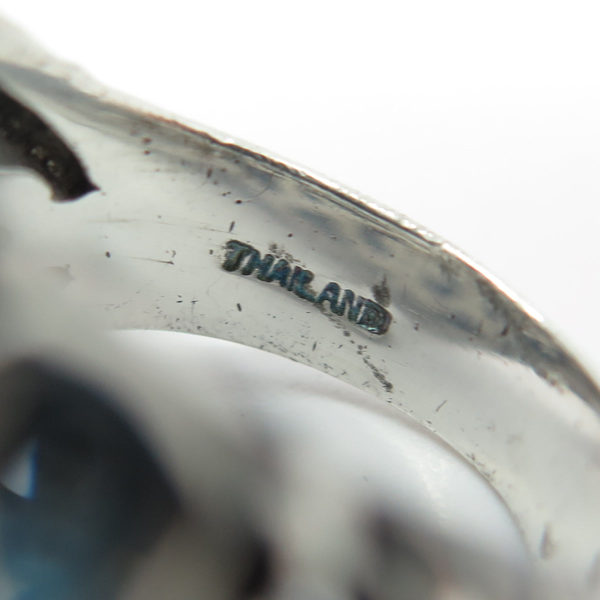 925 Sterling Silver Vintage Amethyst Citrine Peridot Topaz Gem Ring Size 7.25