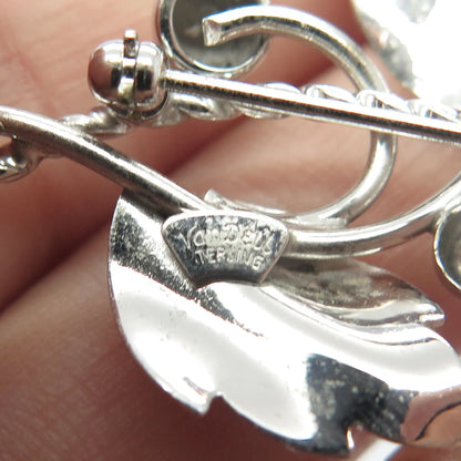 925 Sterling Silver Vintage Van Dell Leaf Branch Pin Brooch