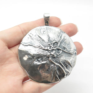 925 Sterling Silver Vintage Modernist Pendant