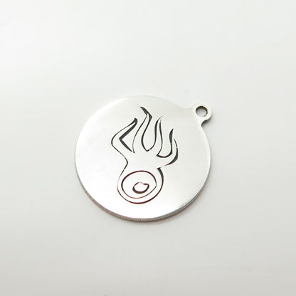 925 Sterling Silver USA Two In Town Octopus Charm Pendant