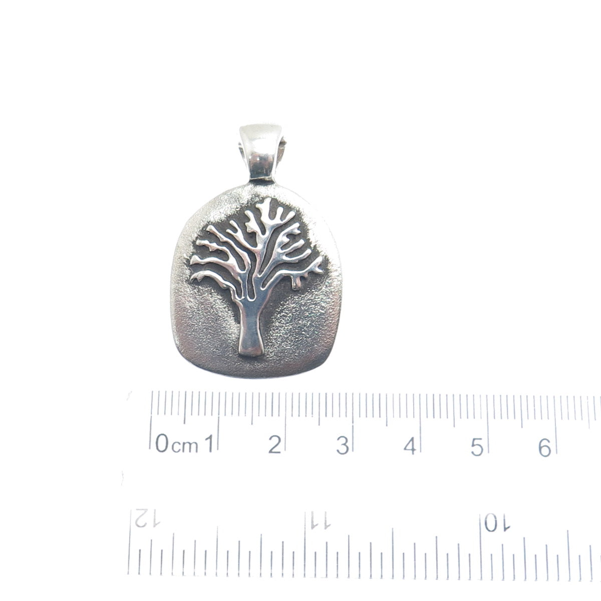 ESPO SIG Joseph Esposito Sterling Silver Vintage Strength Tree of Life Pendant