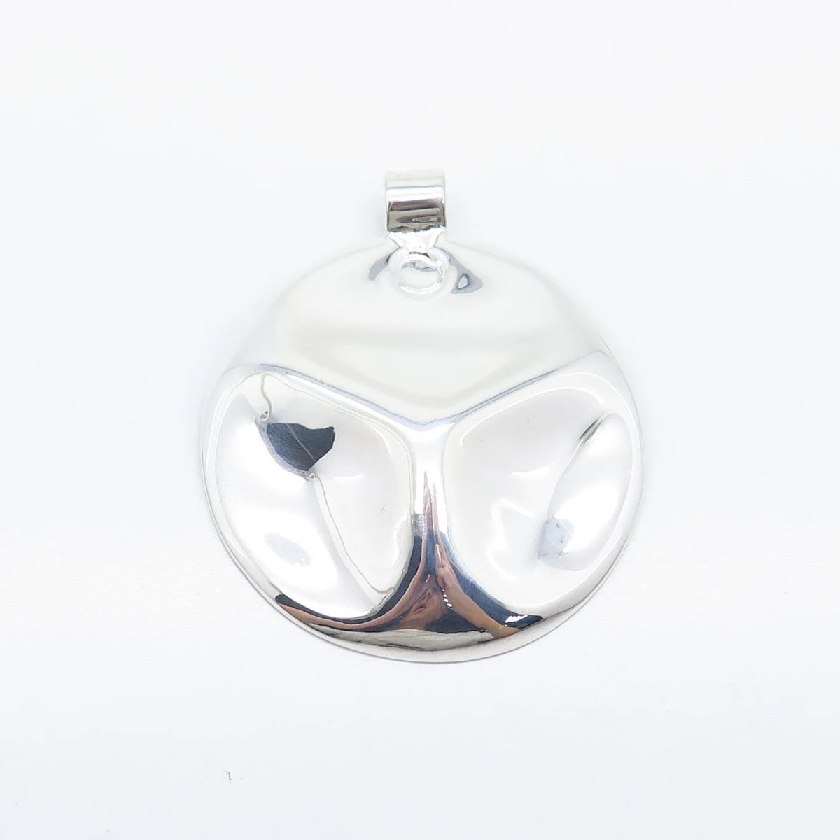 925 Sterling Silver Vintage Modernist Slide Pendant