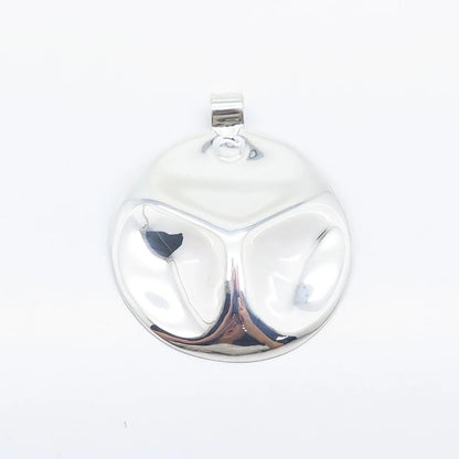 925 Sterling Silver Vintage Modernist Slide Pendant