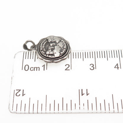 BATES & KLINKE 925 Sterling Silver Antique Art Deco Mount Rushmore Mini Pendant