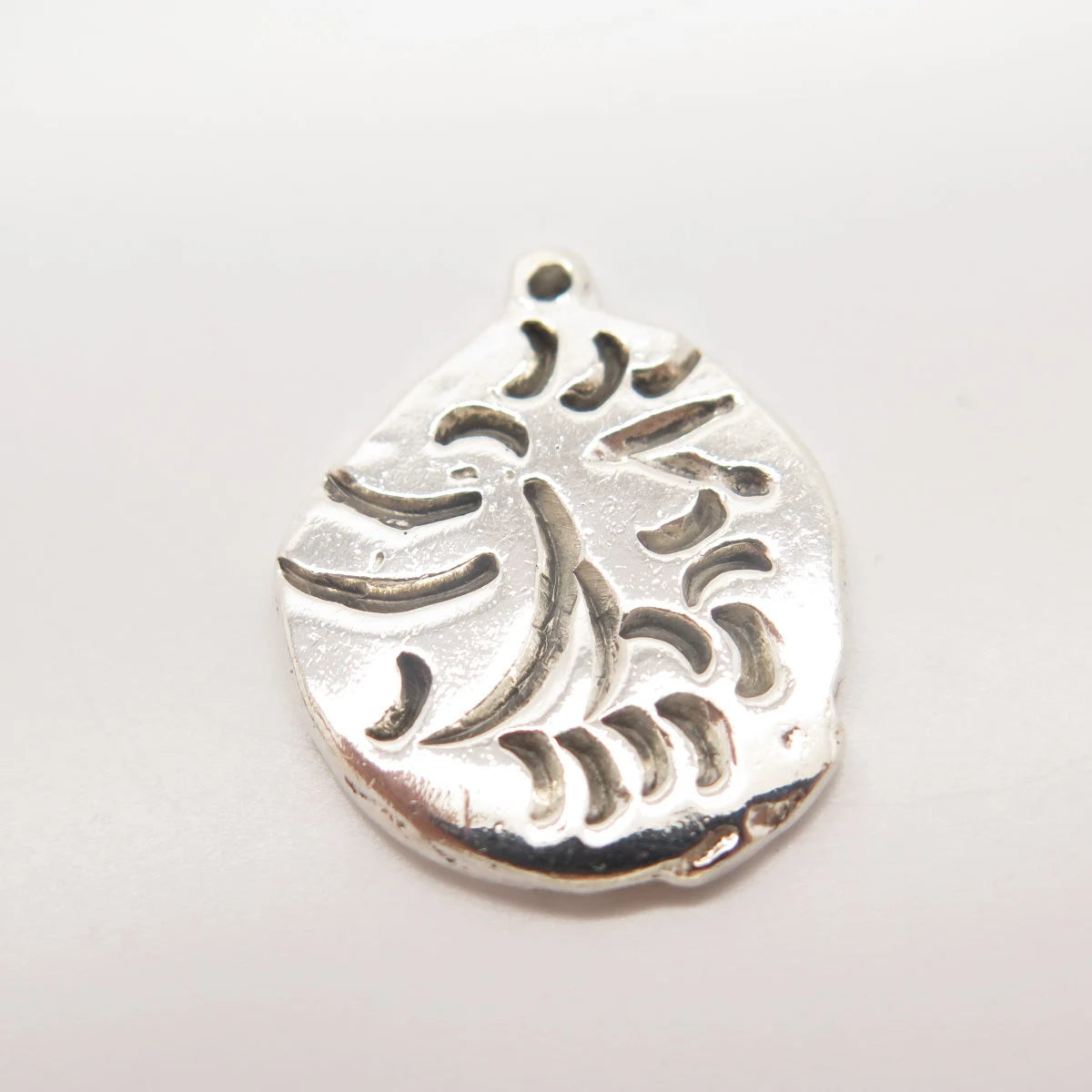925 Sterling Silver Vintage Abstract Modernist Pendant