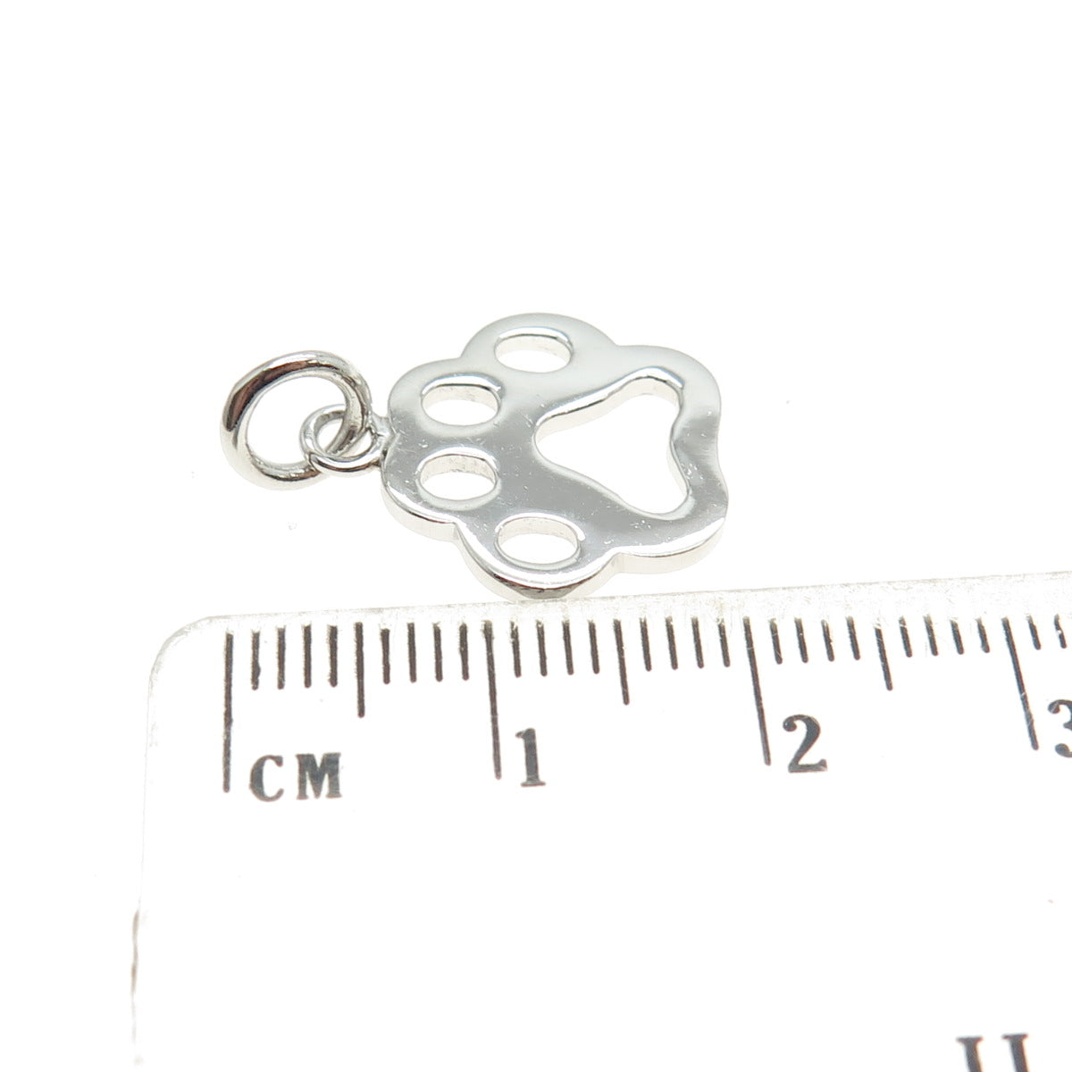 925 Sterling Silver Dog Paw Minimalist Charm Pendant