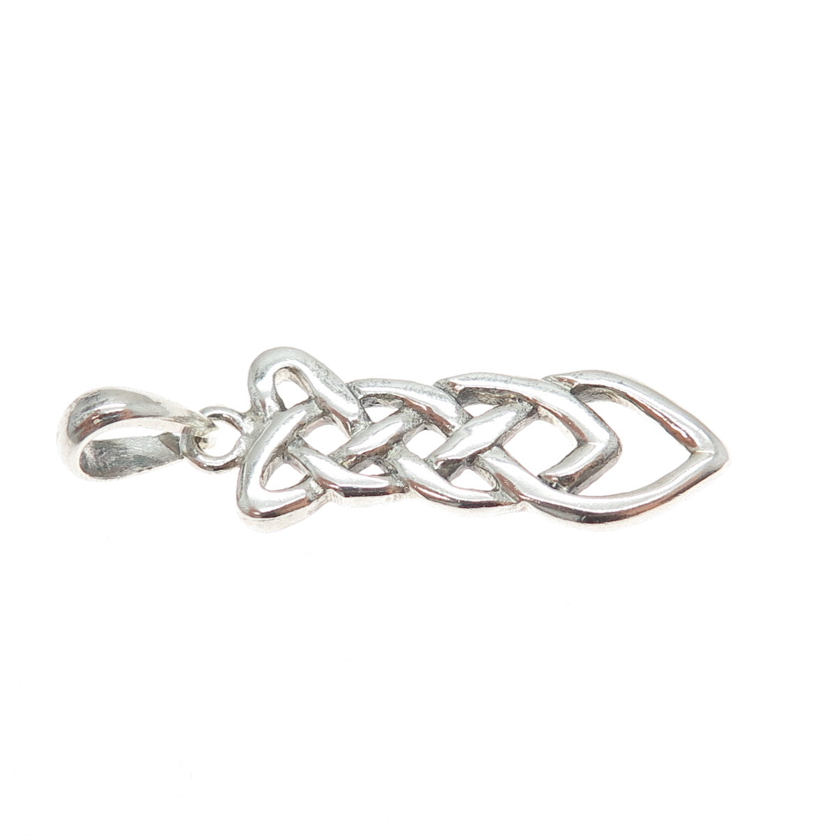 925 Sterling Silver Vintage Celtic Trinity Knot Charm Pendant