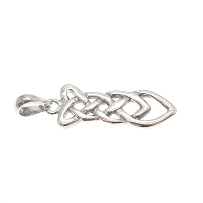 925 Sterling Silver Vintage Celtic Trinity Knot Charm Pendant