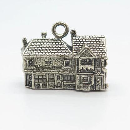 925 Sterling Silver Vintage Department 56 Dickens Village Pendant