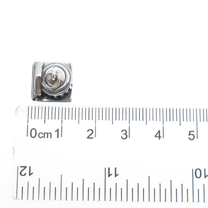 SHUBE Sterling Silver Vintage Thomas Jefferson Memorial Mini 3D Charm Pendant