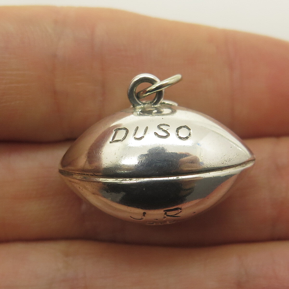 925 Sterling Silver Vintage 1968 Enamel "Duso" Co-Champions Baseball Pendant
