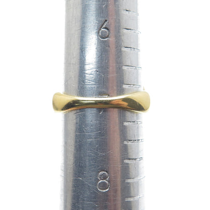 925 Sterling Silver Gold Plated Real Multi-Color Round-Cut Topaz Ring Size 7
