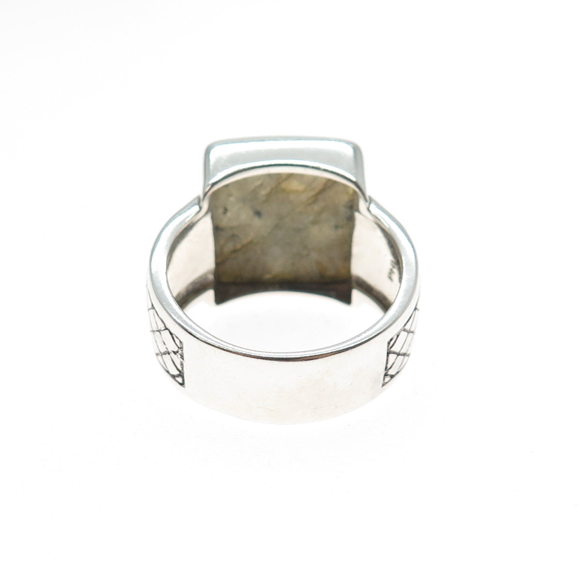 PHLD PlayHardLookDope 925 Sterling Silver Real Labradorite Ring Size 11.5