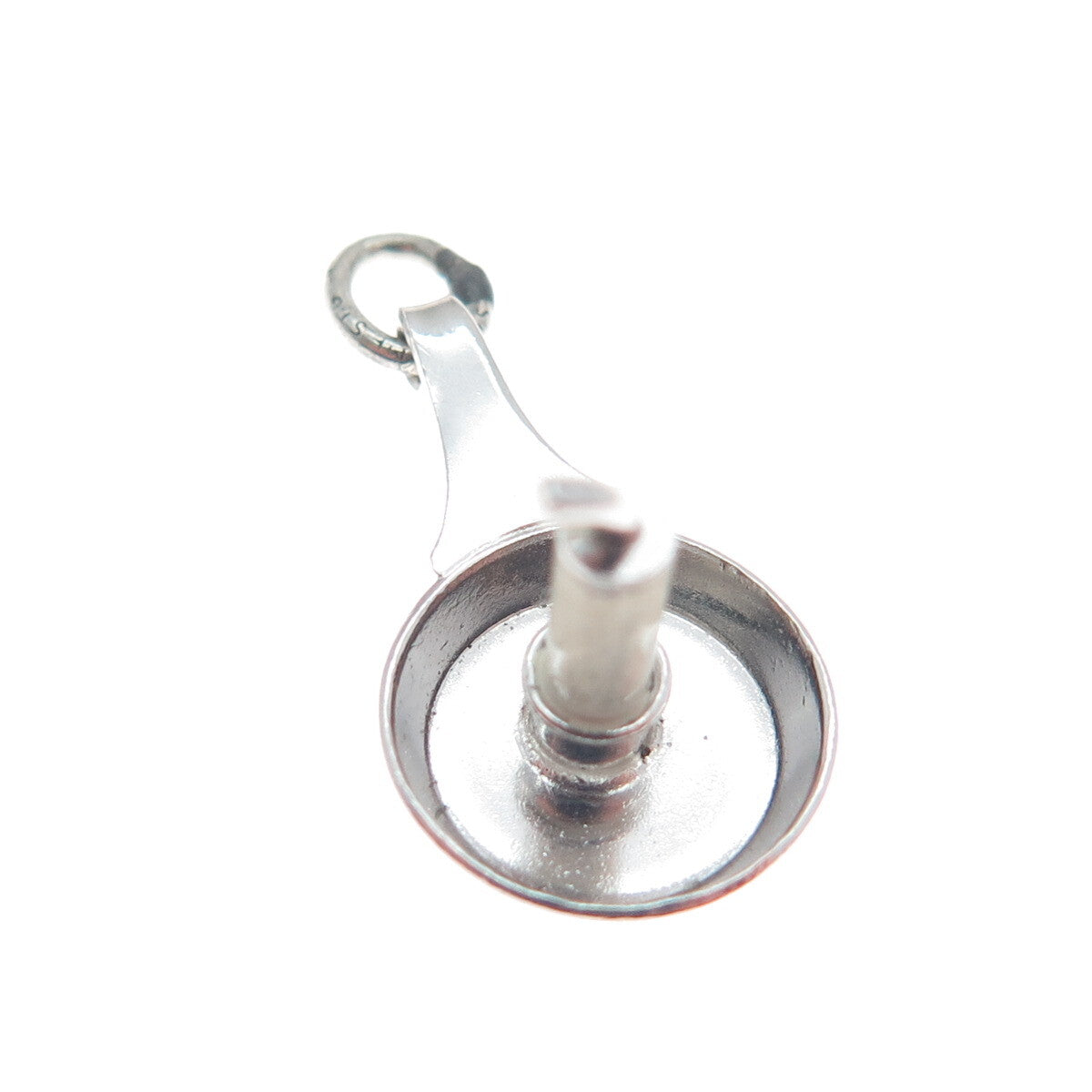 J.M. FISHER 925 Sterling Silver Antique Candle Charm Pendant