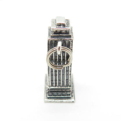 925 Sterling Silver Vintage Prudential Tower 3D Pendant