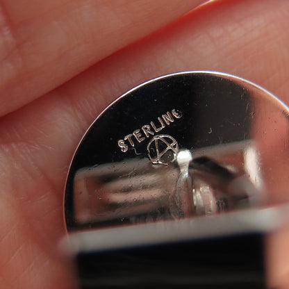 925 Sterling Silver Vintage Engravable Classic Round Cufflinks