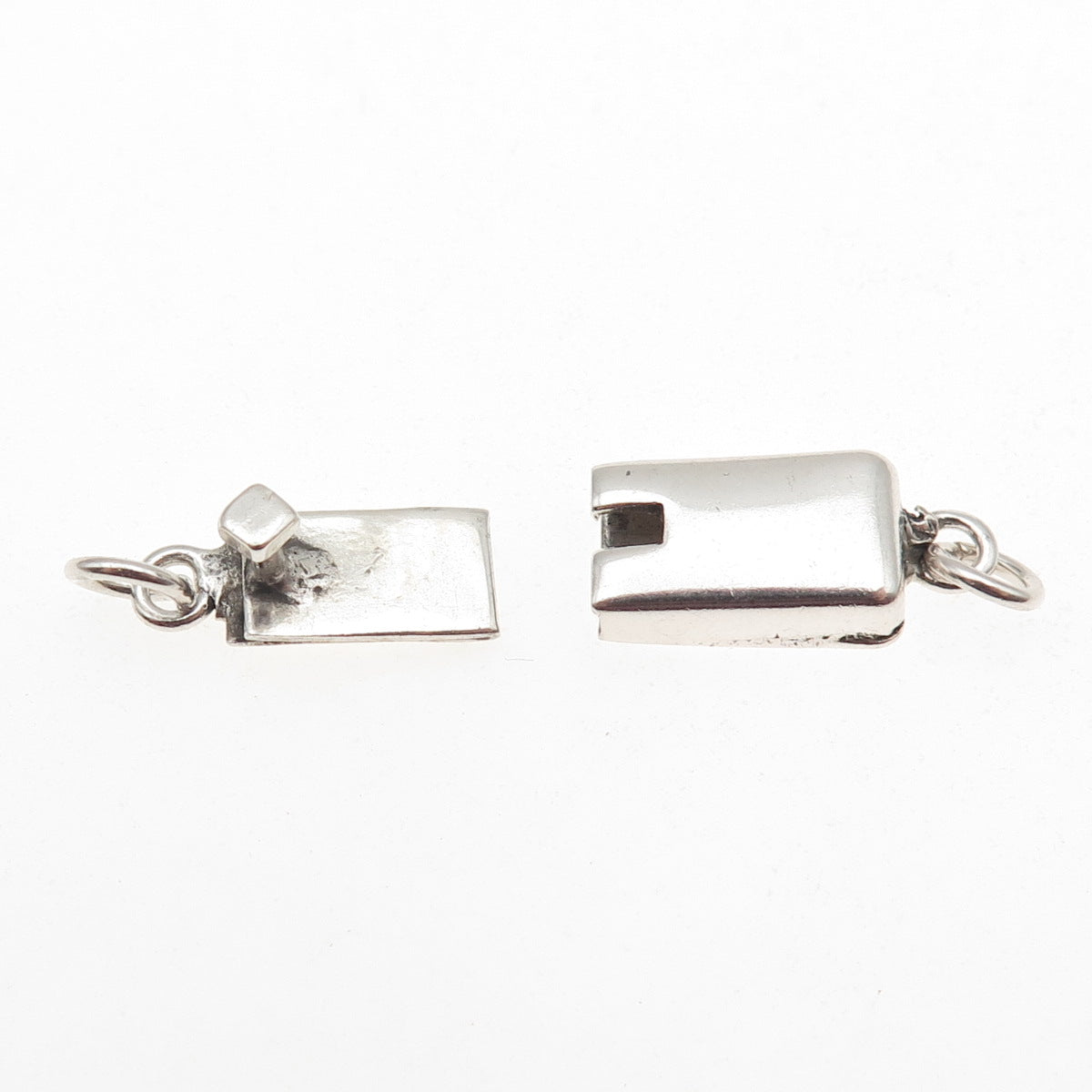 925 Sterling Silver Vintage Mexico Bracelet / Necklace Box Lock Clasp