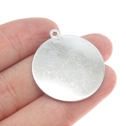 ELCO 925 Sterling Silver Vintage Aquarius Zodiac Sign Pendant