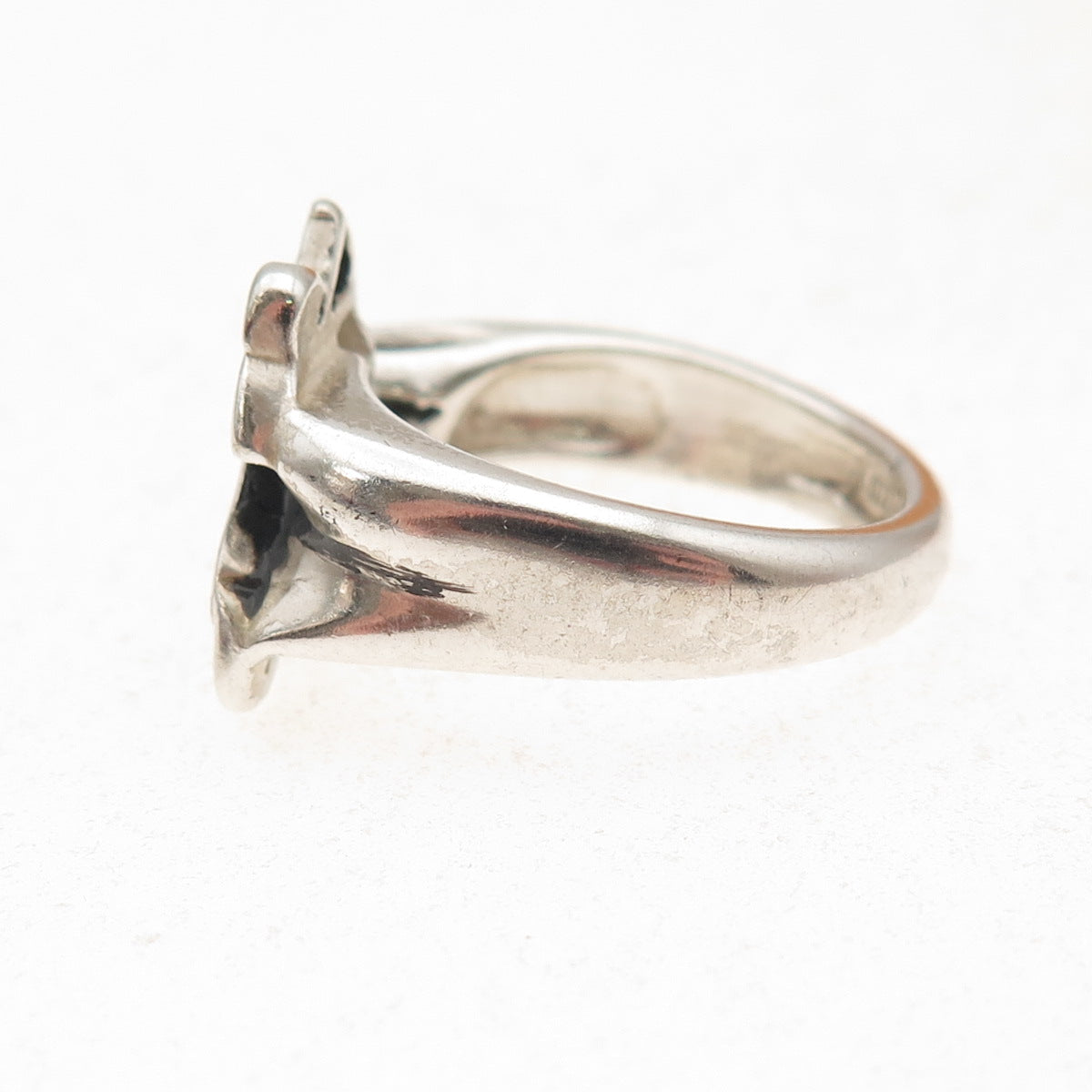 Swank 925 Sterling Silver Vintage Sagittarius Zodiac Adjustable Ring Size 8.5