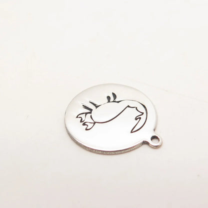 925 Sterling Silver USA Two In Town Scorpio Zodiac Sign Charm Pendant