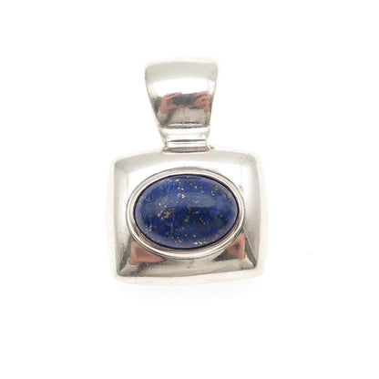ESPO SIG Joseph Esposito 925 Sterling Silver Vintage Real Lapis Charm Pendant