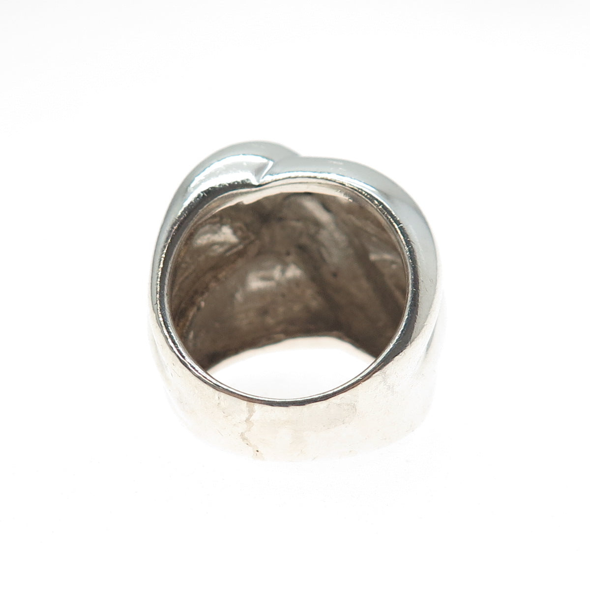 925 Sterling Silver Vintage Mexico Modernist Ring Size 7
