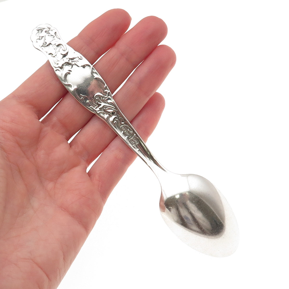 Whiting Mfg. 925 Sterling Silver Antique Art Deco New Amsterdam Coffee Spoon