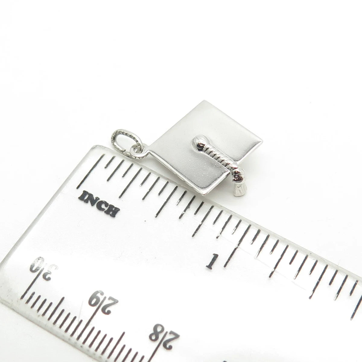925 Sterling Silver Antique Art Deco Danecraft Graduation Hat Charm Pendant