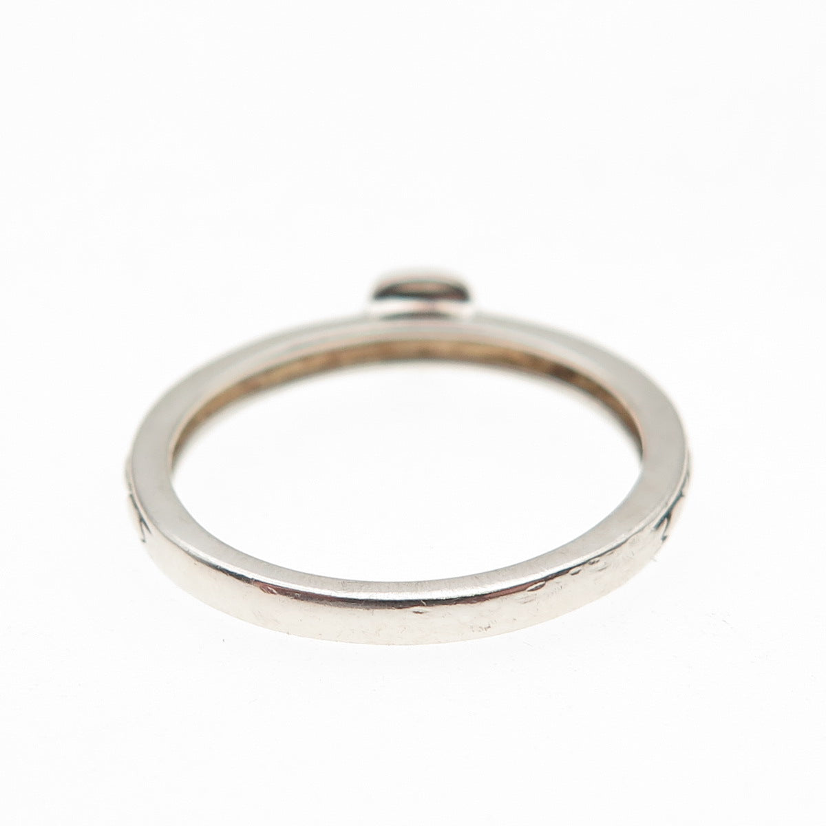 Town & Country 925 Sterling Silver Real Round-Cut Diamond Engagement Ring Size 7