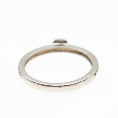 Town & Country 925 Sterling Silver Real Round-Cut Diamond Engagement Ring Size 7