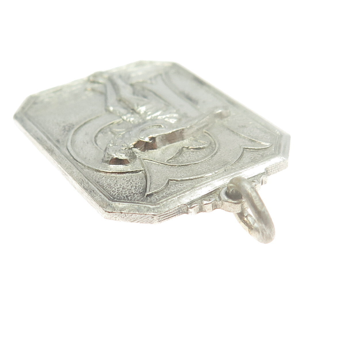 J. RITCHIE 925 Sterling Silver Antique 1931 "200YD Relay" Swimming Medal Pendant