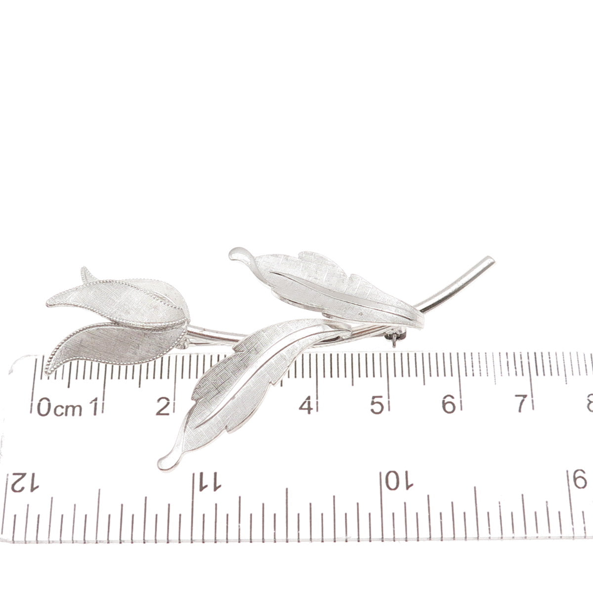 Van Dell 925 Sterling Silver Vintage Tulip Floral Pin Brooch