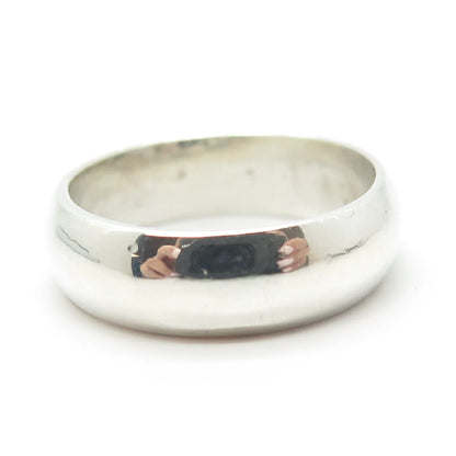 925 Sterling Silver Vintage Classic Band Ring Size 10.25