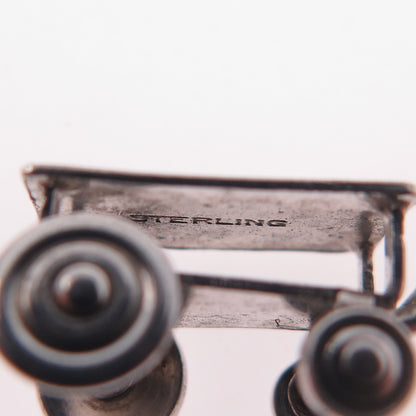 925 Sterling Silver Antique Art Deco Wagon / Trolley Mini 3D Charm Pendant