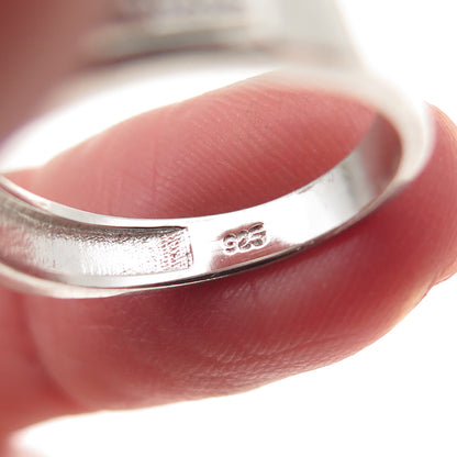 925 Sterling Silver Round-Cut C Z Ring Size 6
