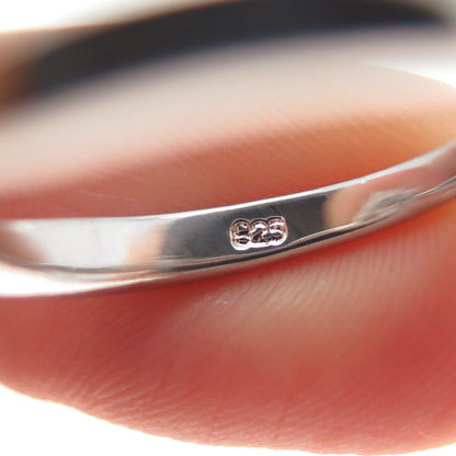 925 Sterling Silver Round-Cut C Z Flower Promise Ring Size 6.25