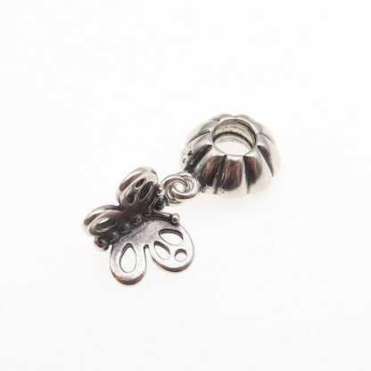 PANDORA 925 Sterling Silver Friends Forever Butterfly Dangle Charm